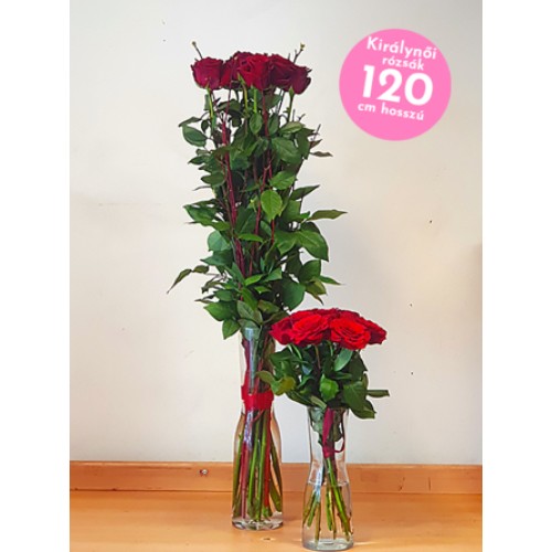 Queen of my heart - scepter bouquet with 120cm Ecuadorian rose XXL